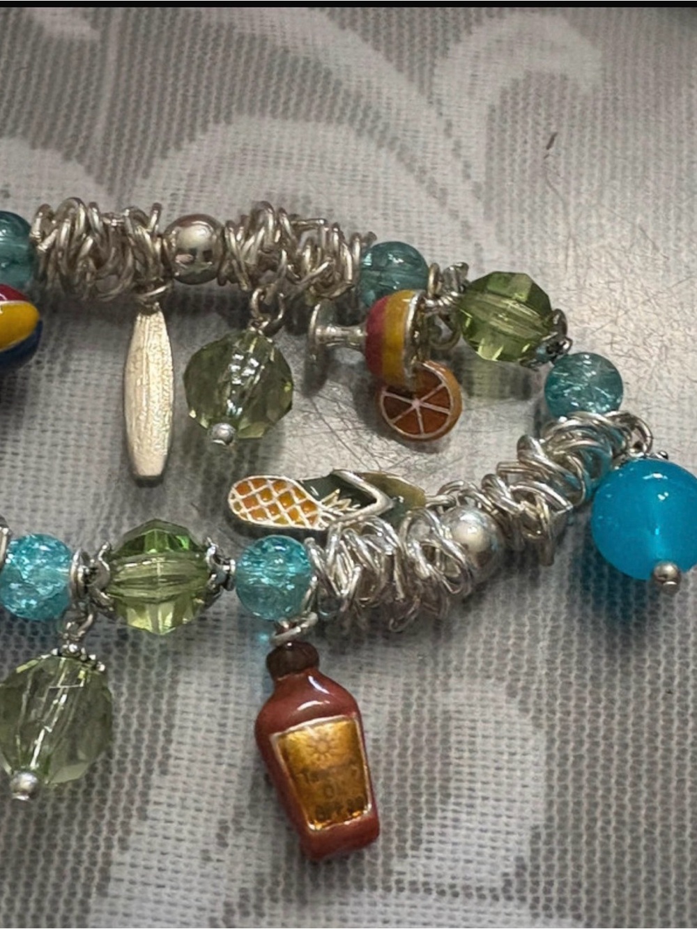 beach themed charm bracelet